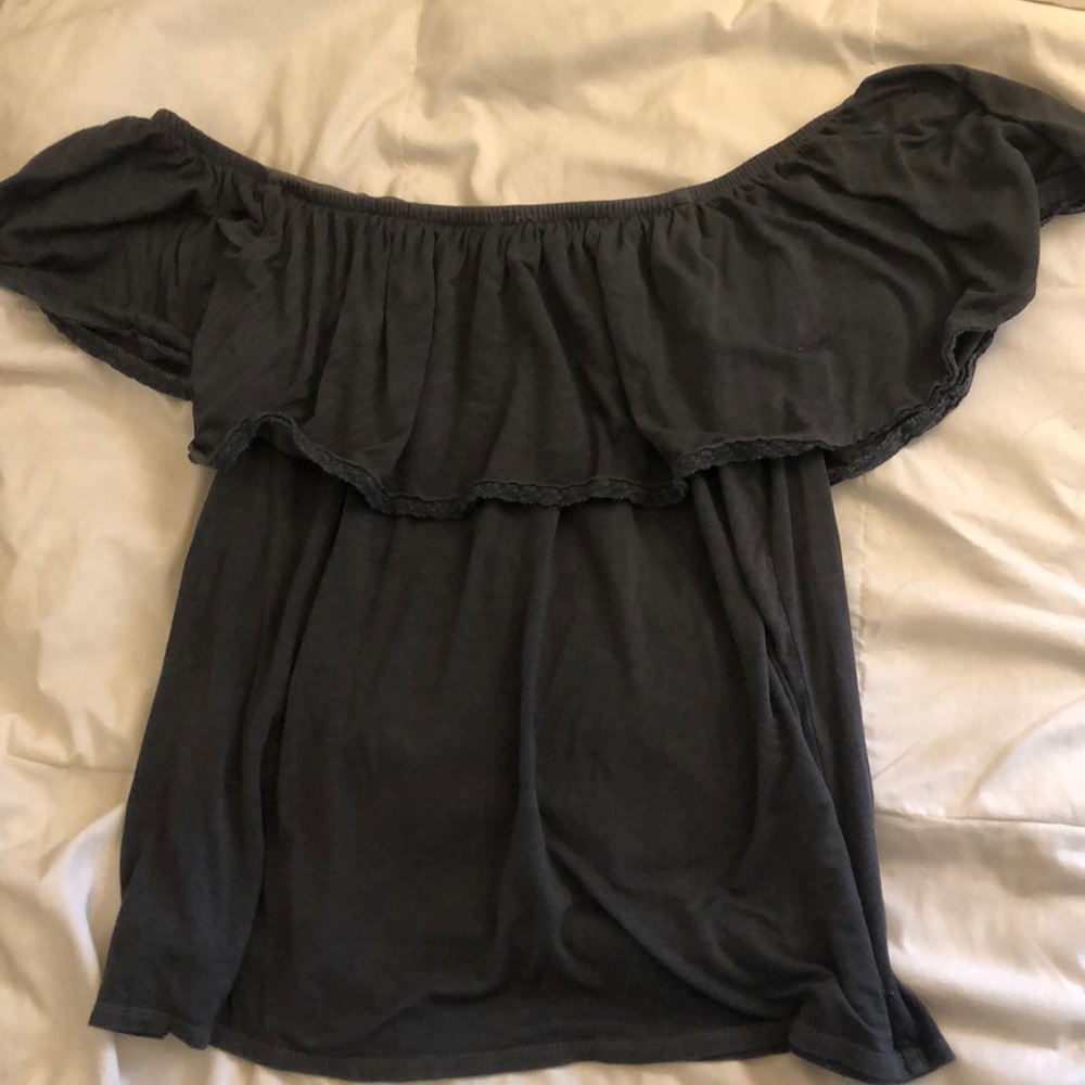Dark grey top
